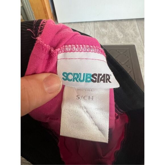Scrubstar Shocking Pink Scrub Pants Woman’s Size Small - Picture 9 of 10